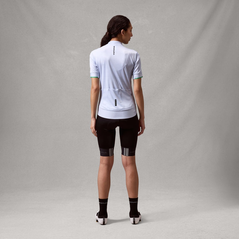 ENDURA FS260 PRINT Women's Short Sleeve Jersey Aero Blue