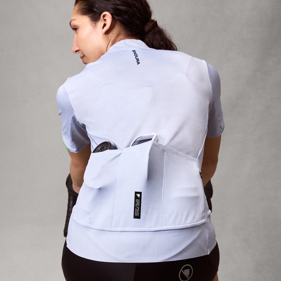 ENDURA FS260 PRINT Women's Short Sleeve Jersey Aero Blue