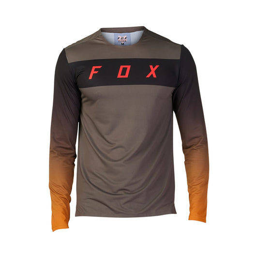 FOX FLEXAIR ARCADIA Long Sleeve Jersey Grey/Brown