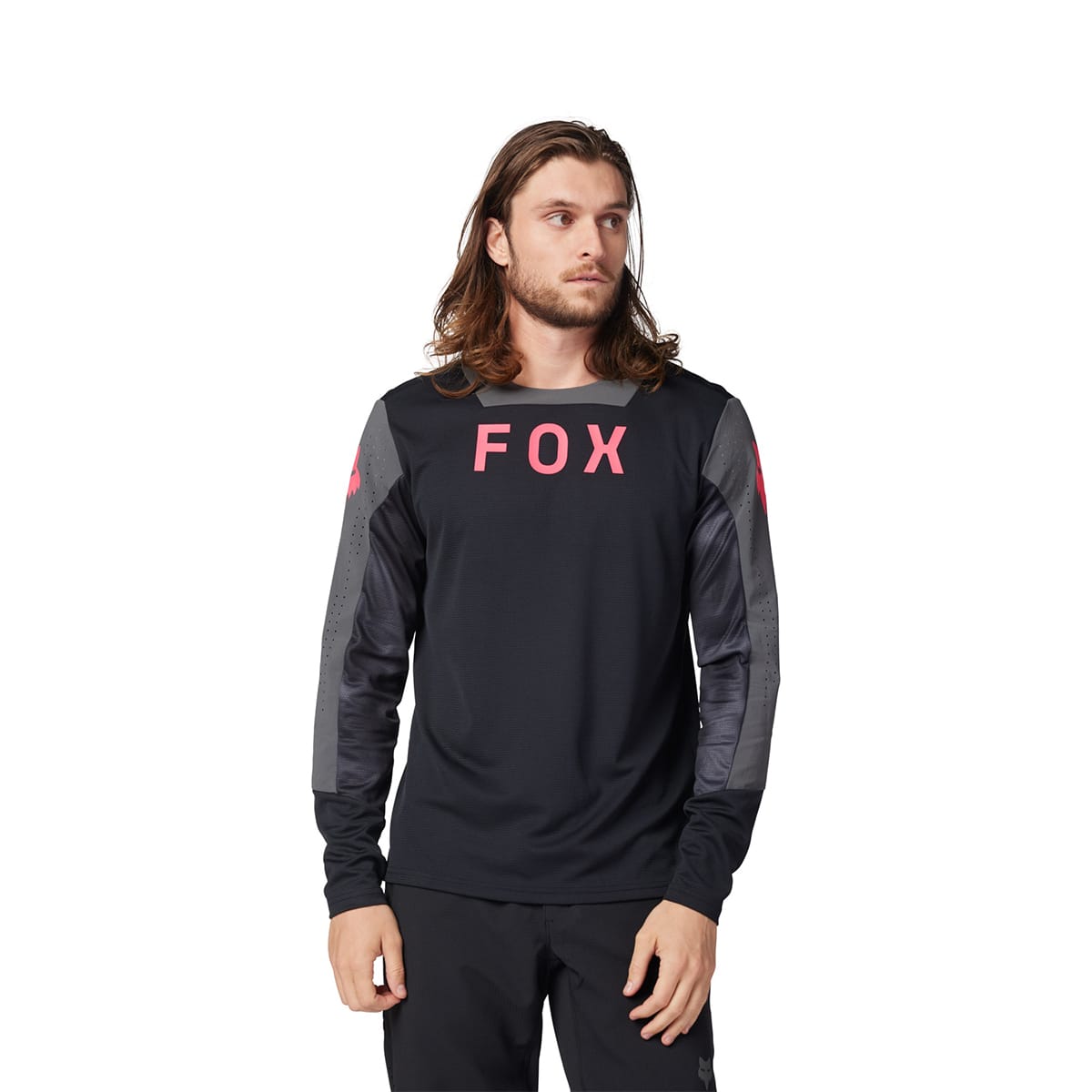 FOX DEFEND TAUNT Long Sleeve Jersey Black