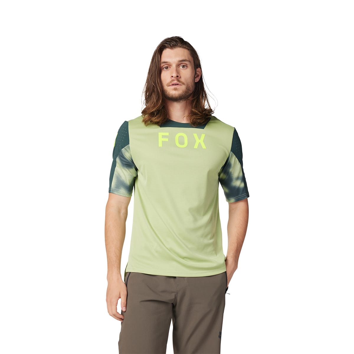 FOX DEFEND TAUNT Short Sleeve Jersey Green