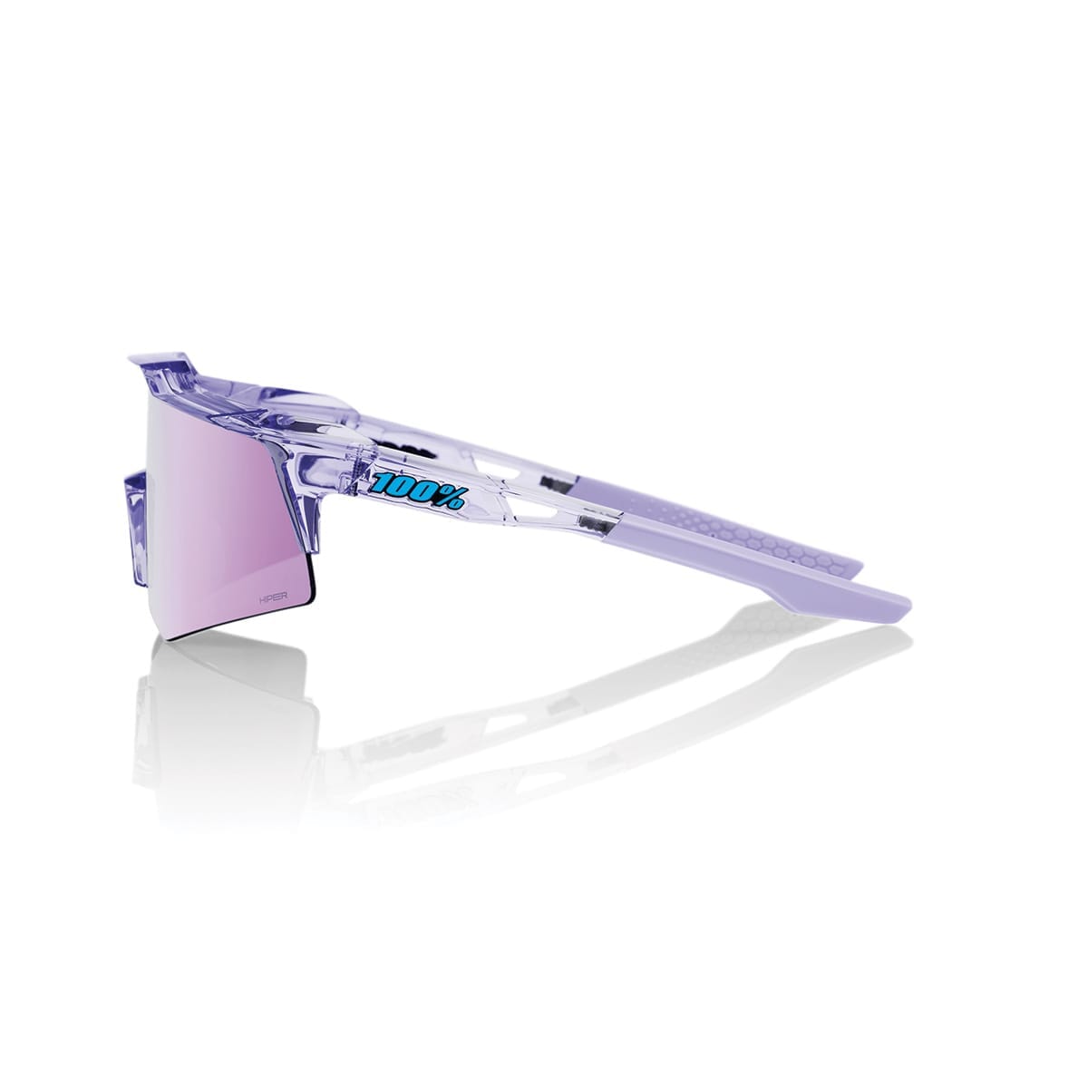 100% SPEEDCRAFT XS POLISHED Translucent Hiper Mirror Lavende Goggles