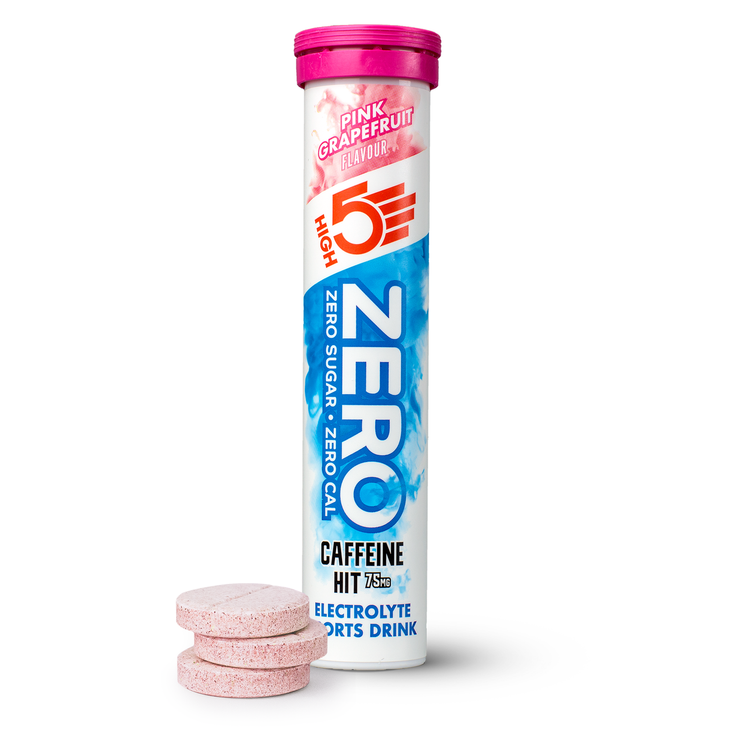 Electrolyte Hydration Tablets HIGH5 ZERO Caffeine (x20) Pink Grapefruit