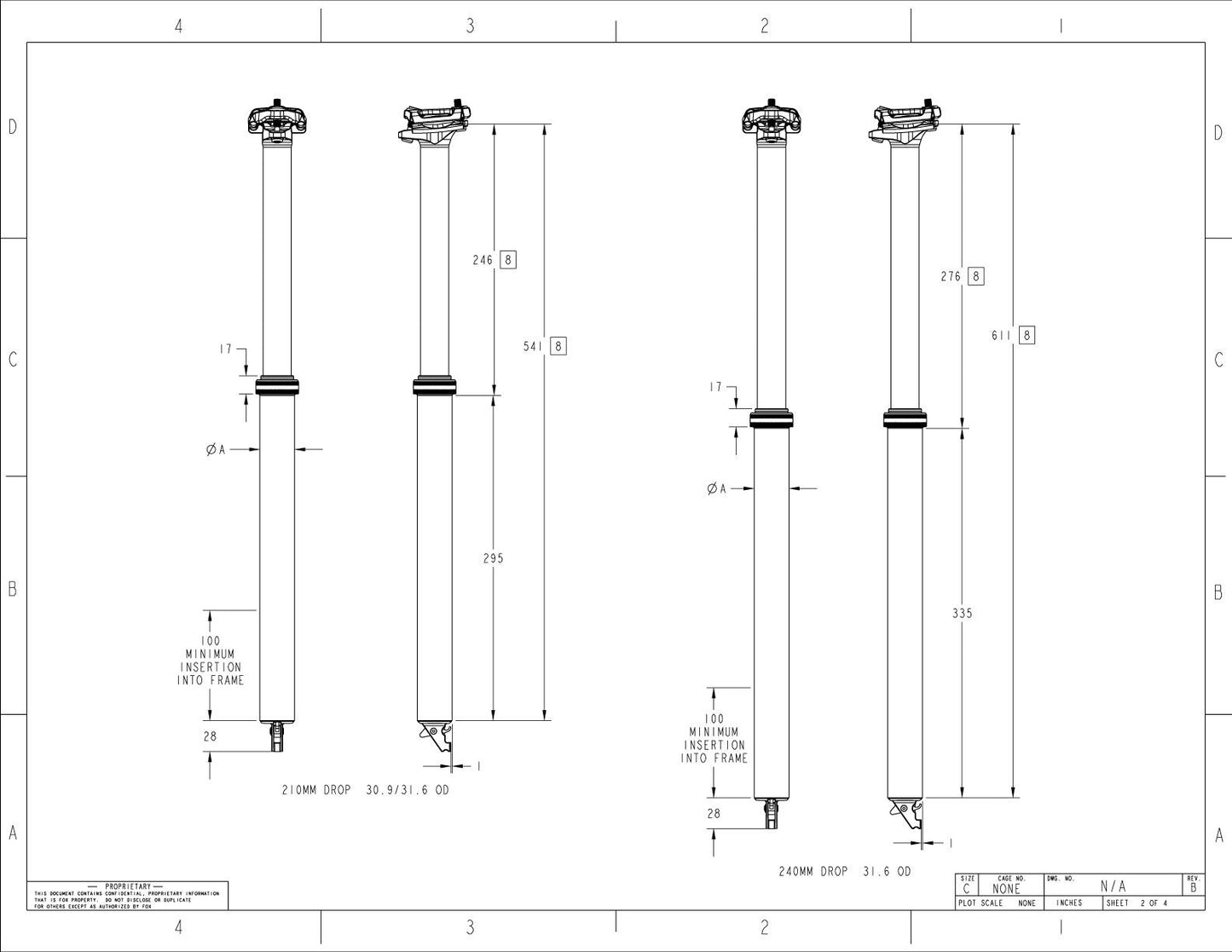 Stem Saddle Telescopic FOX RACING SHOX TRANSFER FACTORY 125mm