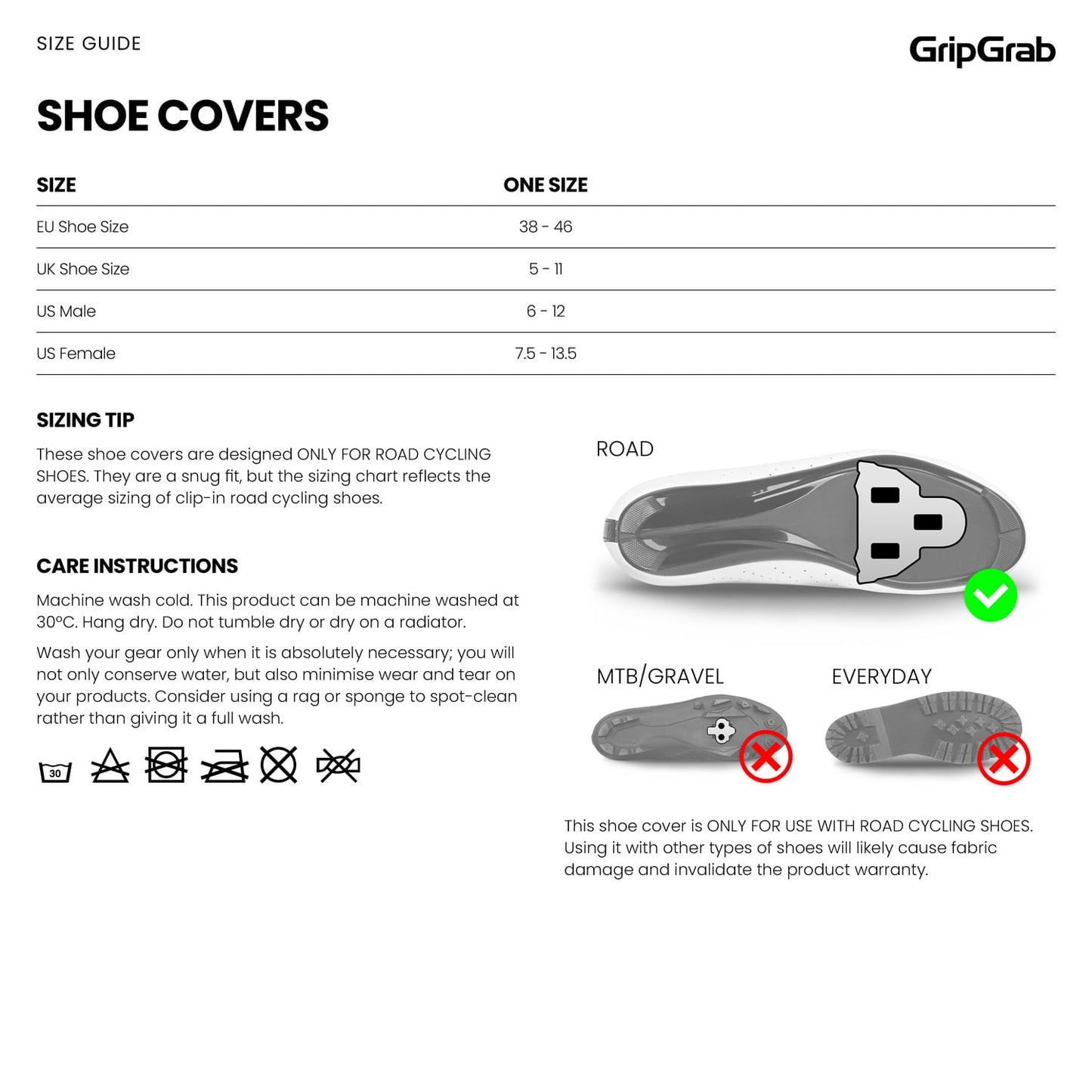Shoe Cover GRIPGRAB RACE AERO 2 Black