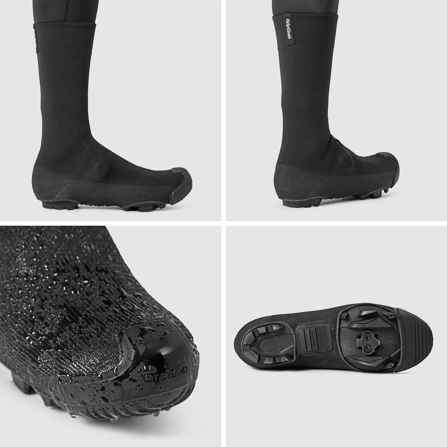 Boot Cover GRIPGRAB EXPLORER WATRPROOF GRAVEL Black