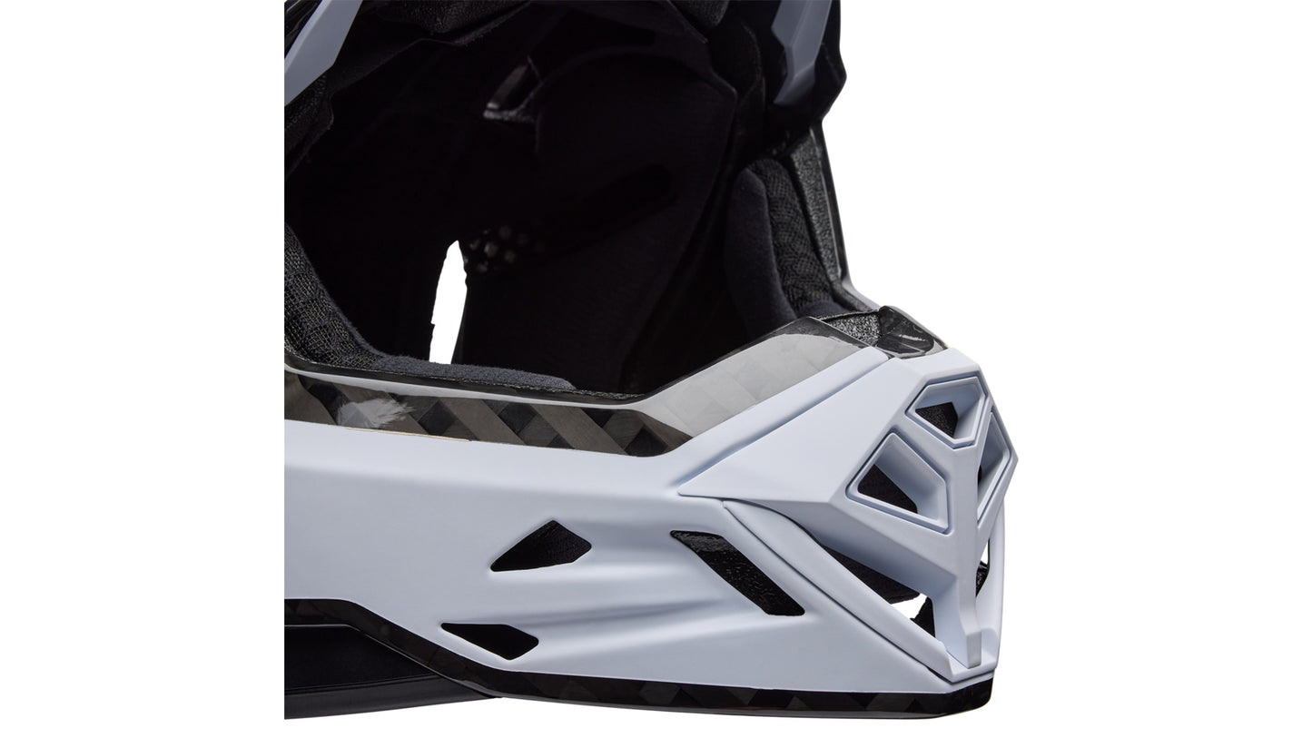 Casque VTT BELL FULL-10 SPHERICAL CARBON PEAK Blanc
