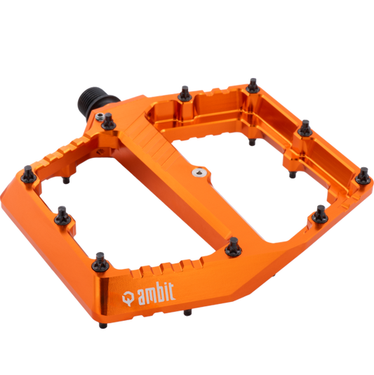 AMBIT Breach Small Orange flat pedals