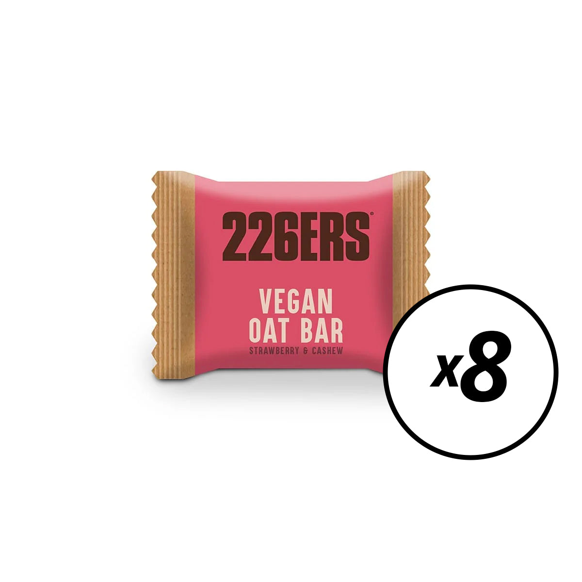 8 Energy Bars 226ERS AVOINE VEGAN (50G) Strawberry Cashew - Date Courte