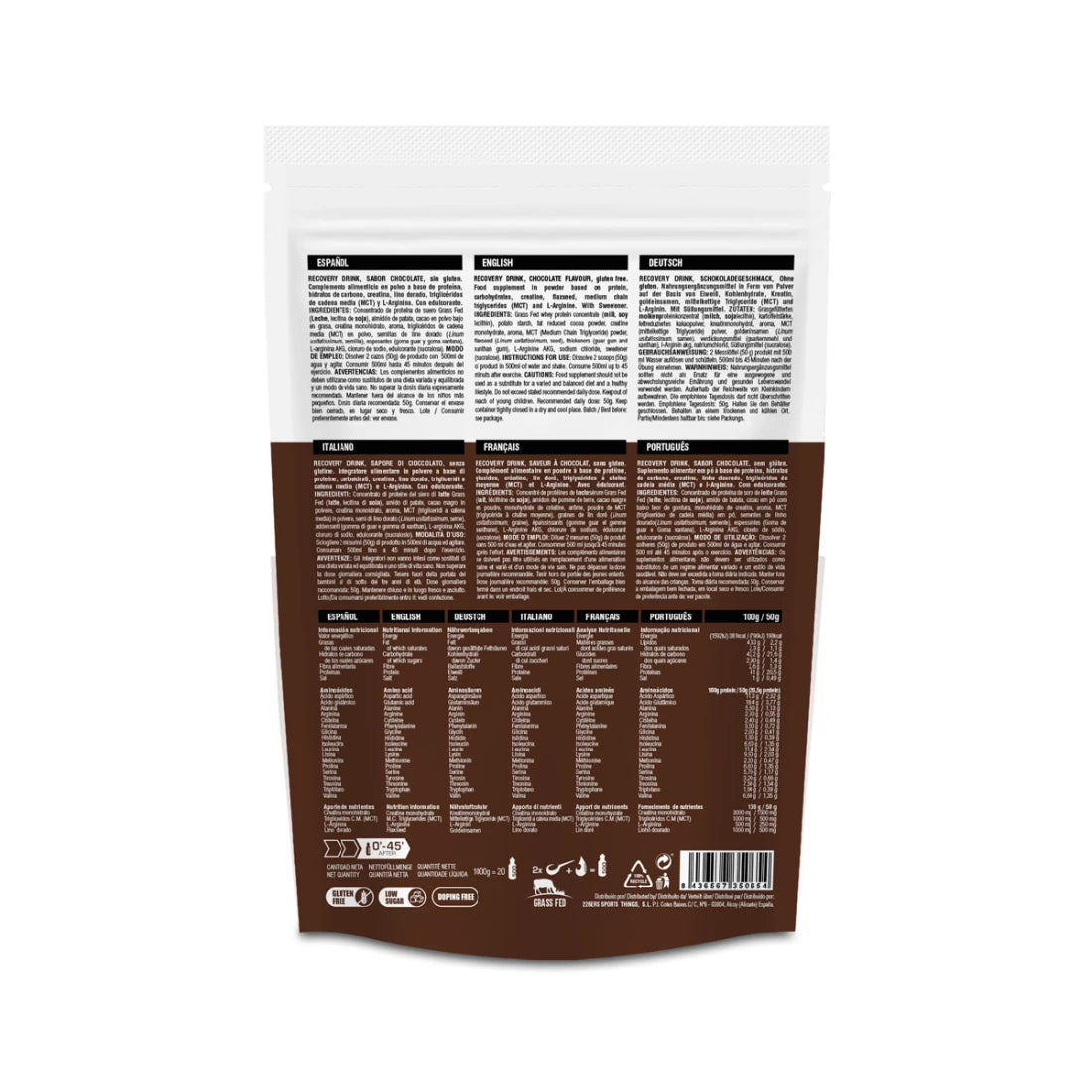 Recovery Drink 226ER RECOVERY (0.5kg) Chocolate