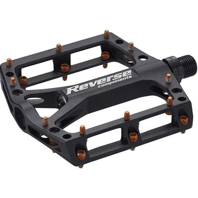 REVERSE COMPONENTS BLACK ONE flat pedals Black/Orange