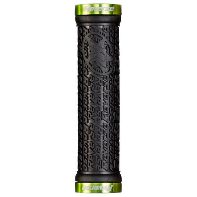 REVERSE COMPONENTS STAMP Lock-On grips Ø 30mm Black/Green