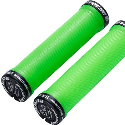 REVERSE COMPONENTS SPIN Lock-On Grips Ø 30mm Green/Black