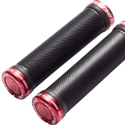 REVERSE COMPONENTS SPIN Lock-On Grips Ø 30mm Black/Red