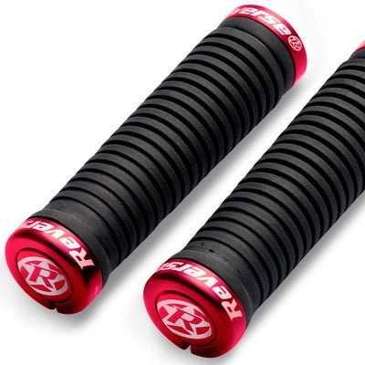 REVERSE COMPONENTS TAPER Lock-On grips Ø 34-30mm Black/Red