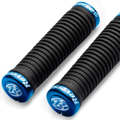 REVERSE COMPONENTS TAPER Lock-On grips Ø 34-30mm Black/Blue