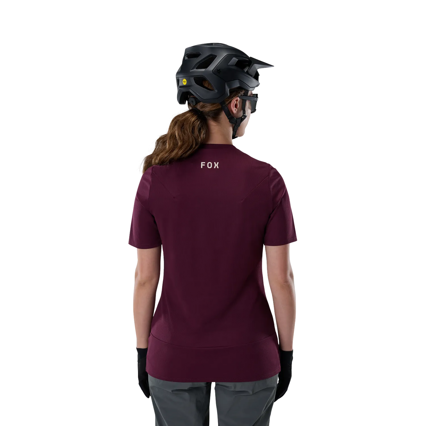FOX RANGER FOX HEAD Short Sleeve Women's Jersey Burgundy