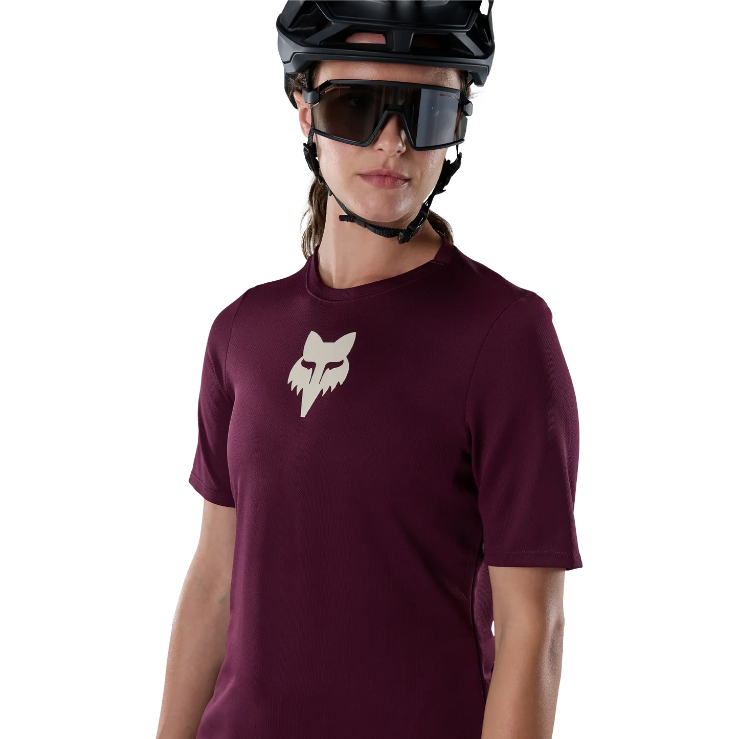 FOX RANGER FOX HEAD Short Sleeve Women's Jersey Burgundy