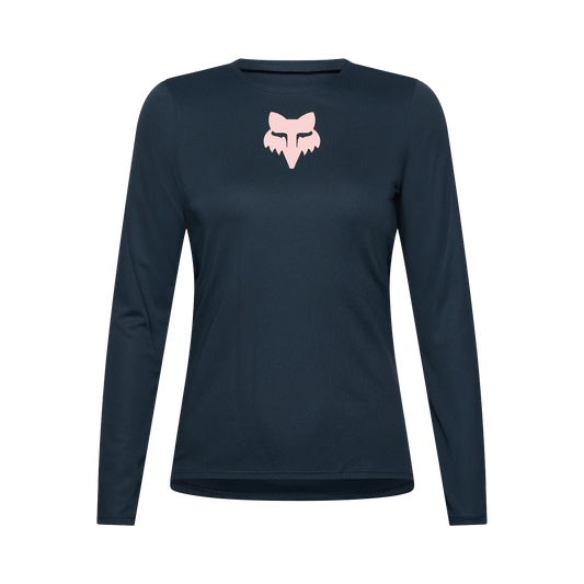 Women's FOX RANGER FOX HEAD Long-Sleeved Jersey Blue
