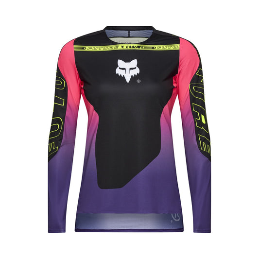 FOX FLEXAIR ELEVATED Ladies Long Sleeve Jersey Black 2025