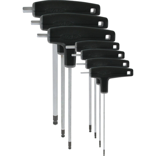 Set of 7 VAR T-Allen Keys with spherical head