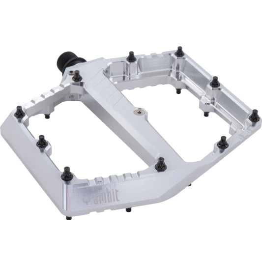 AMBIT Breach Small Silver flat pedals