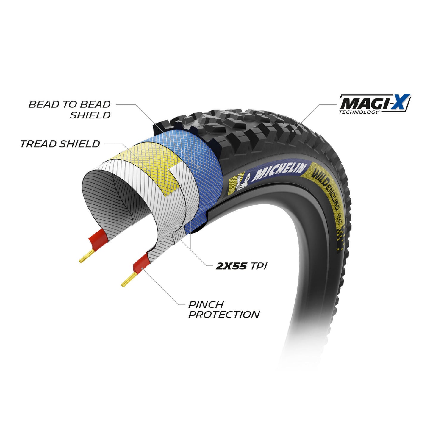 MICHELIN WILD ENDURO REAR Racing Line 29x2.40 Tubeless Ready Soft Tire