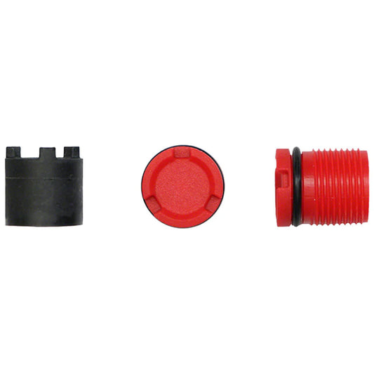 Tool + LOOK X-TRACK pedal axle plugs Red