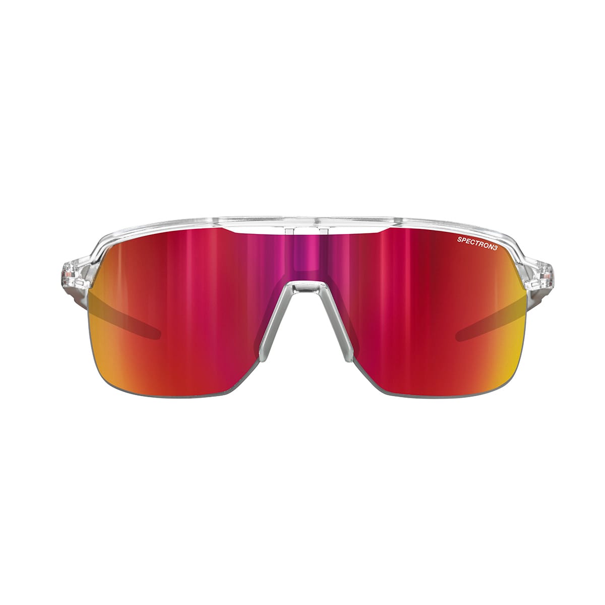 Glasses JULBO FREQUENCY Crystal/Red Spectron 3CF Smoke