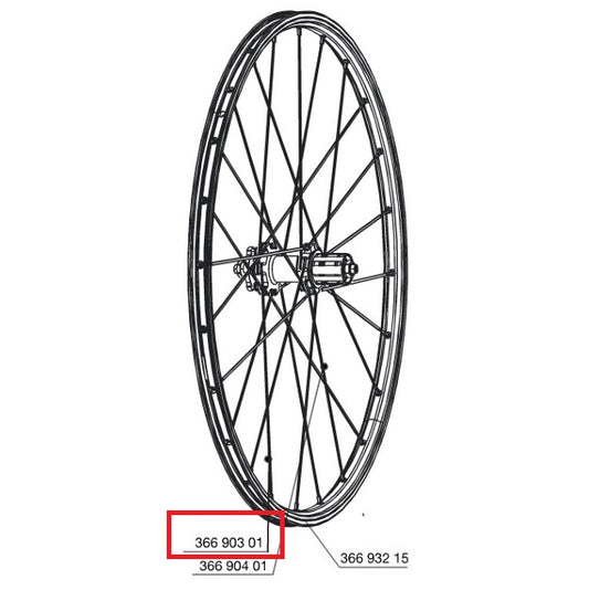 KIT 12 SPOKES FRONT/REAR MAVIC CROSSONE/CROSSMAX - XA 29"/AKSIUM DISC 9 + 12 FT/AKS ALLROAD 296MM