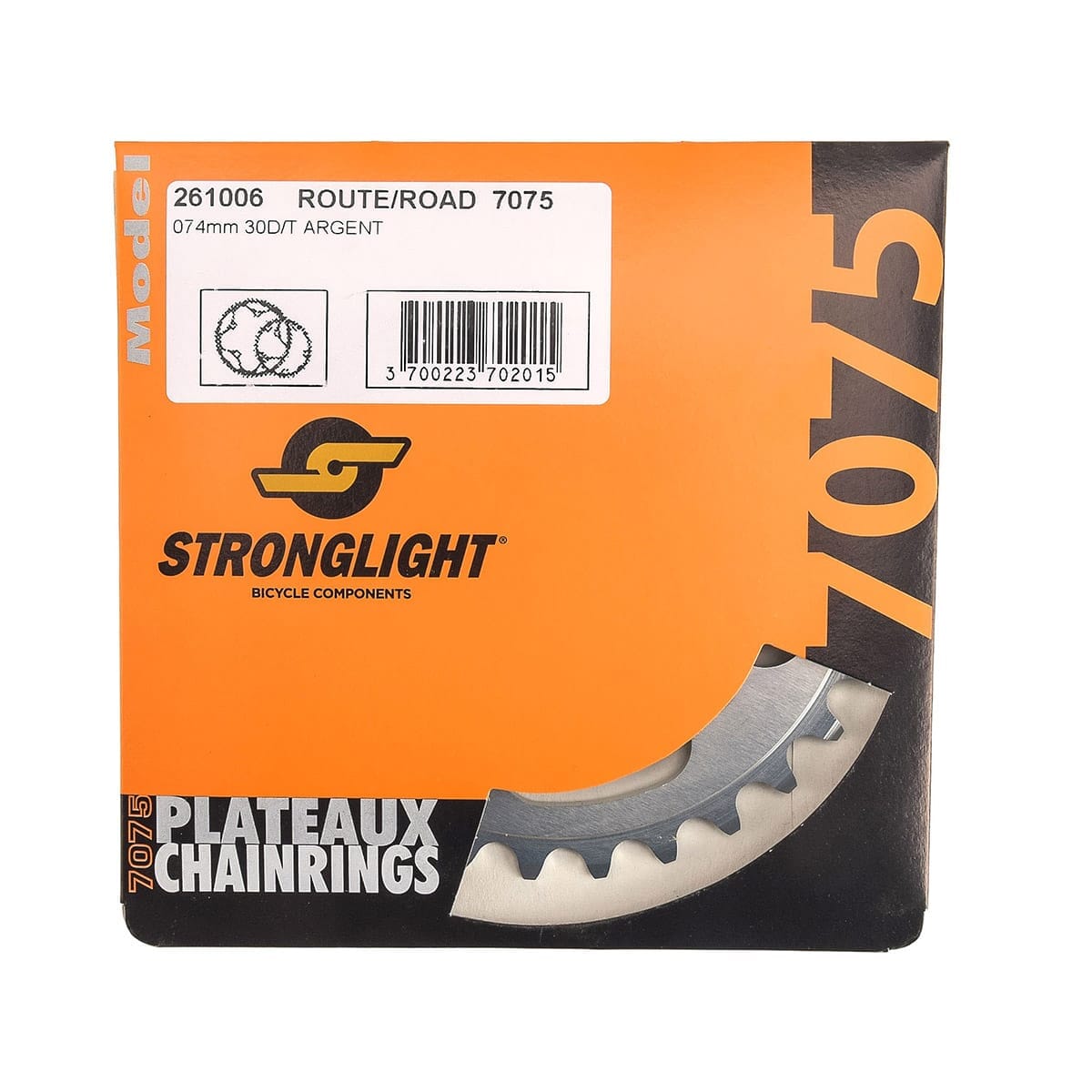 Plateau Intérieur 9/10V STRONGLIGHT ALU 7075 Type S 74 mm