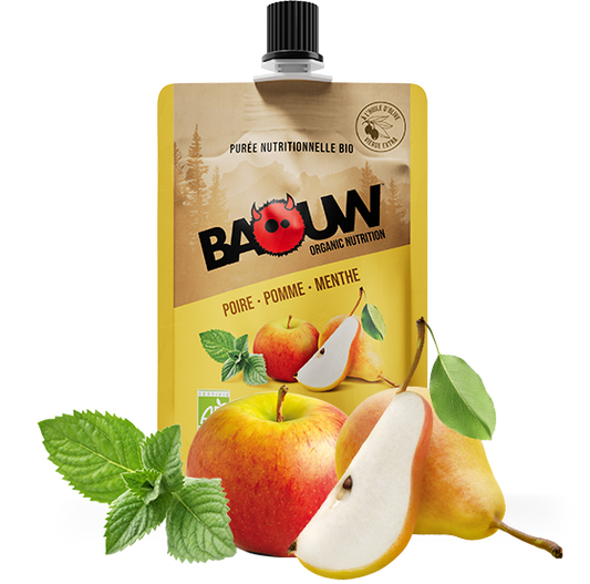 BAOUW Organic Recipe Fruit Energy Puree Pear/Apple/Mint (90g)