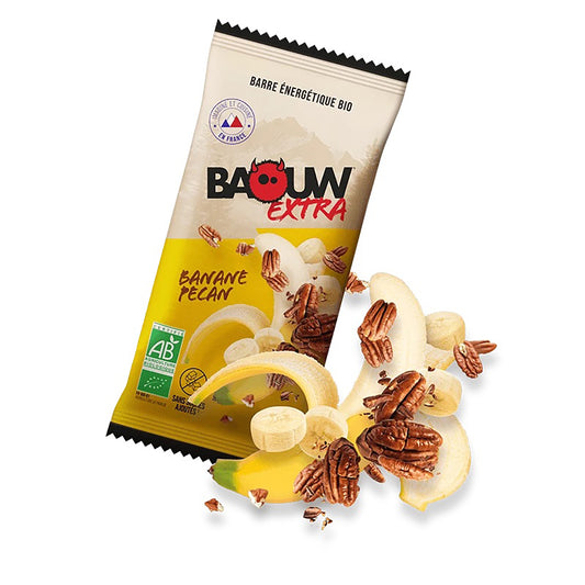 BAOUW ORGANIC EXTRA Banana-Pecan Energy Bar (50g)