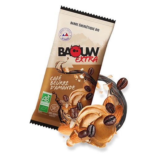 BAOUW ORGANIC EXTRA Coffee-Almond Butter Energy Bar (50g)