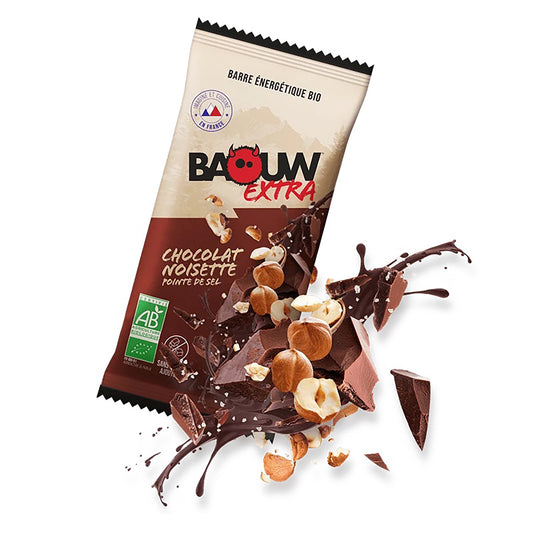 BAOUW ORGANIC EXTRA Chocolate-Hazelnut Energy Bar (50g)