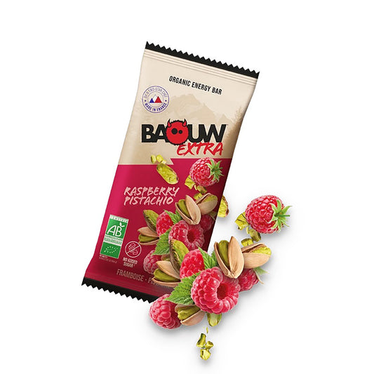 BAOUW ORGANIC EXTRA Raspberry-Pistachio Energy Bar (50g)