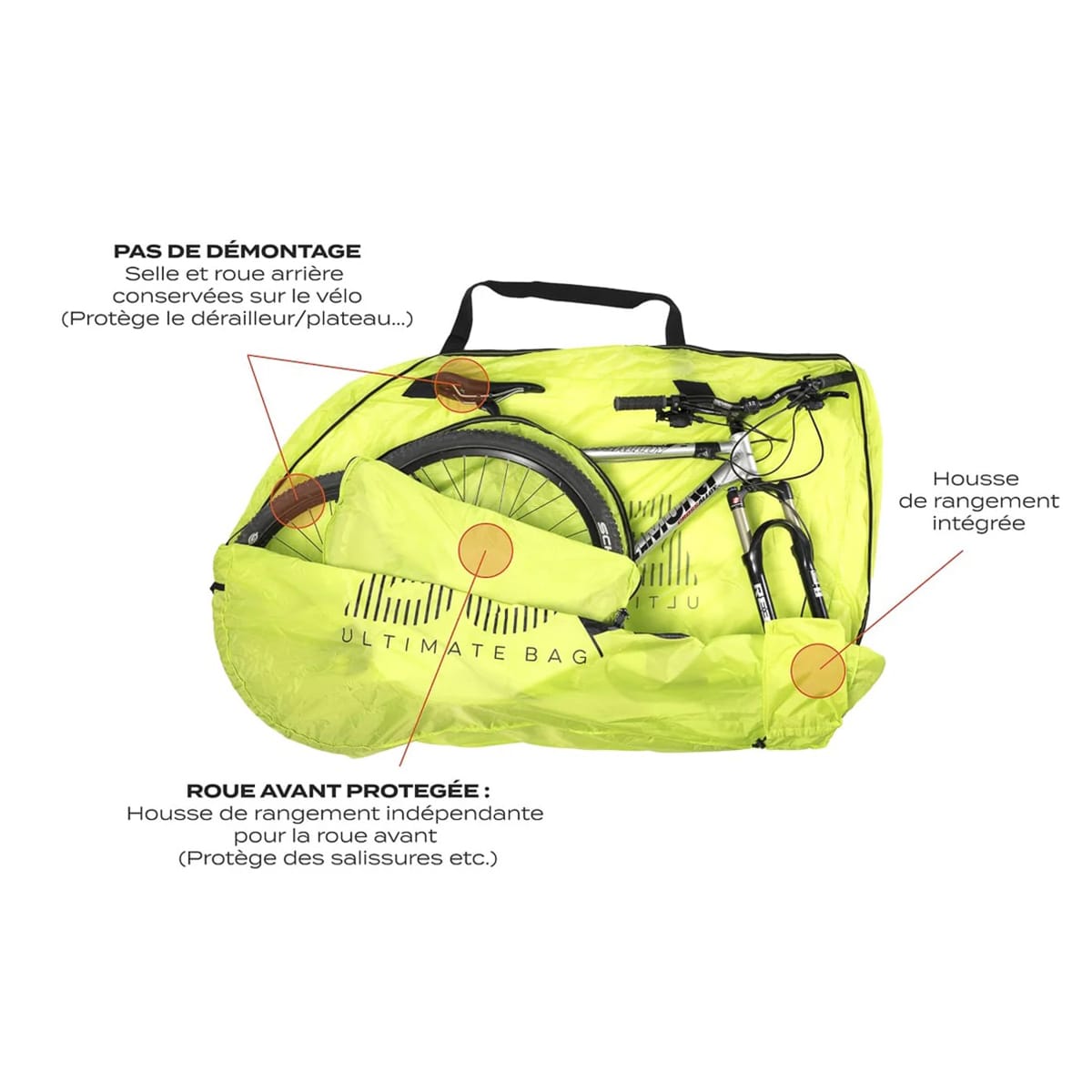 Bicycle Cover MTB BUDS MTBAG LIGHT Black