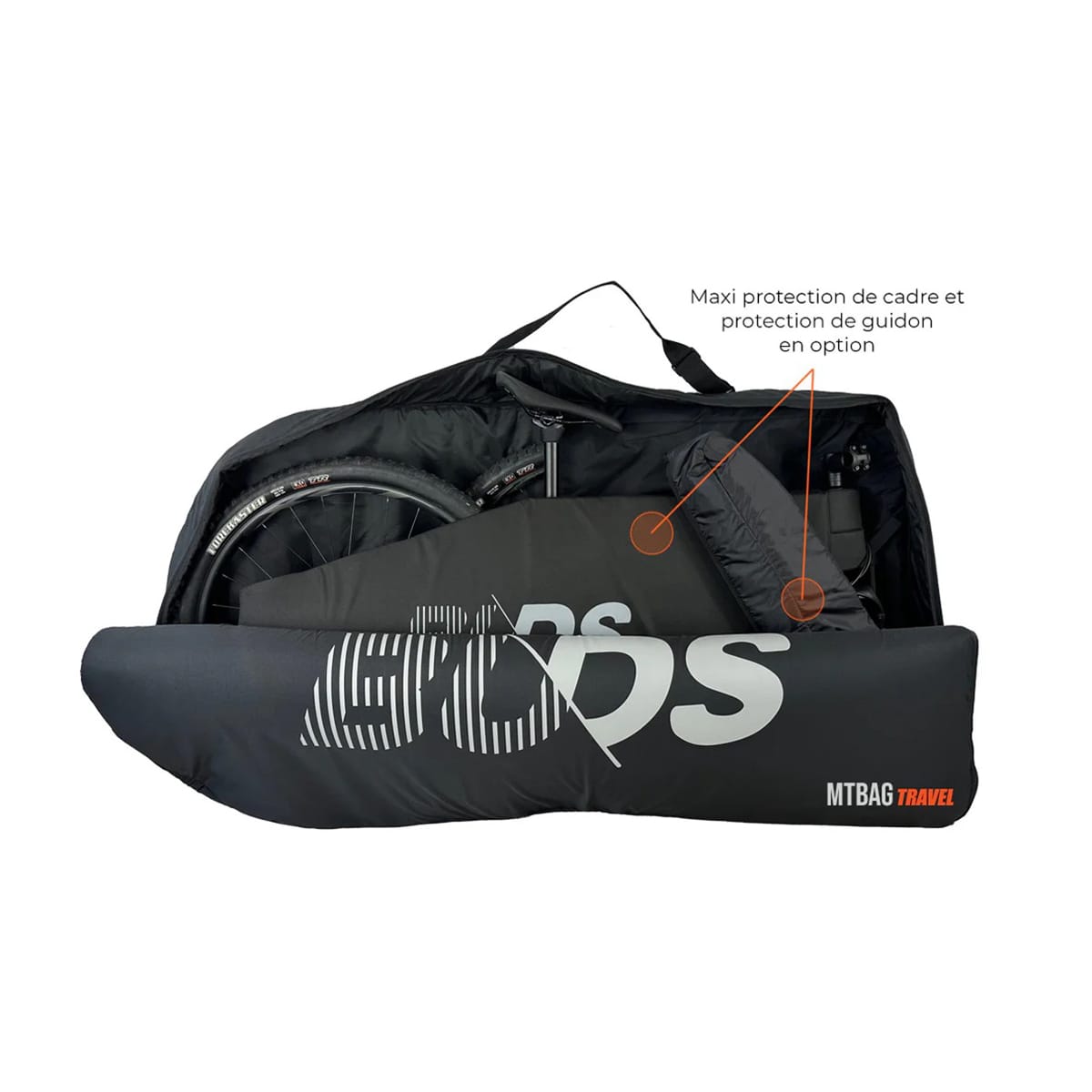 Bicycle Cover MTB BUDS MTBAG TRAVEL (Special Airplane) Black