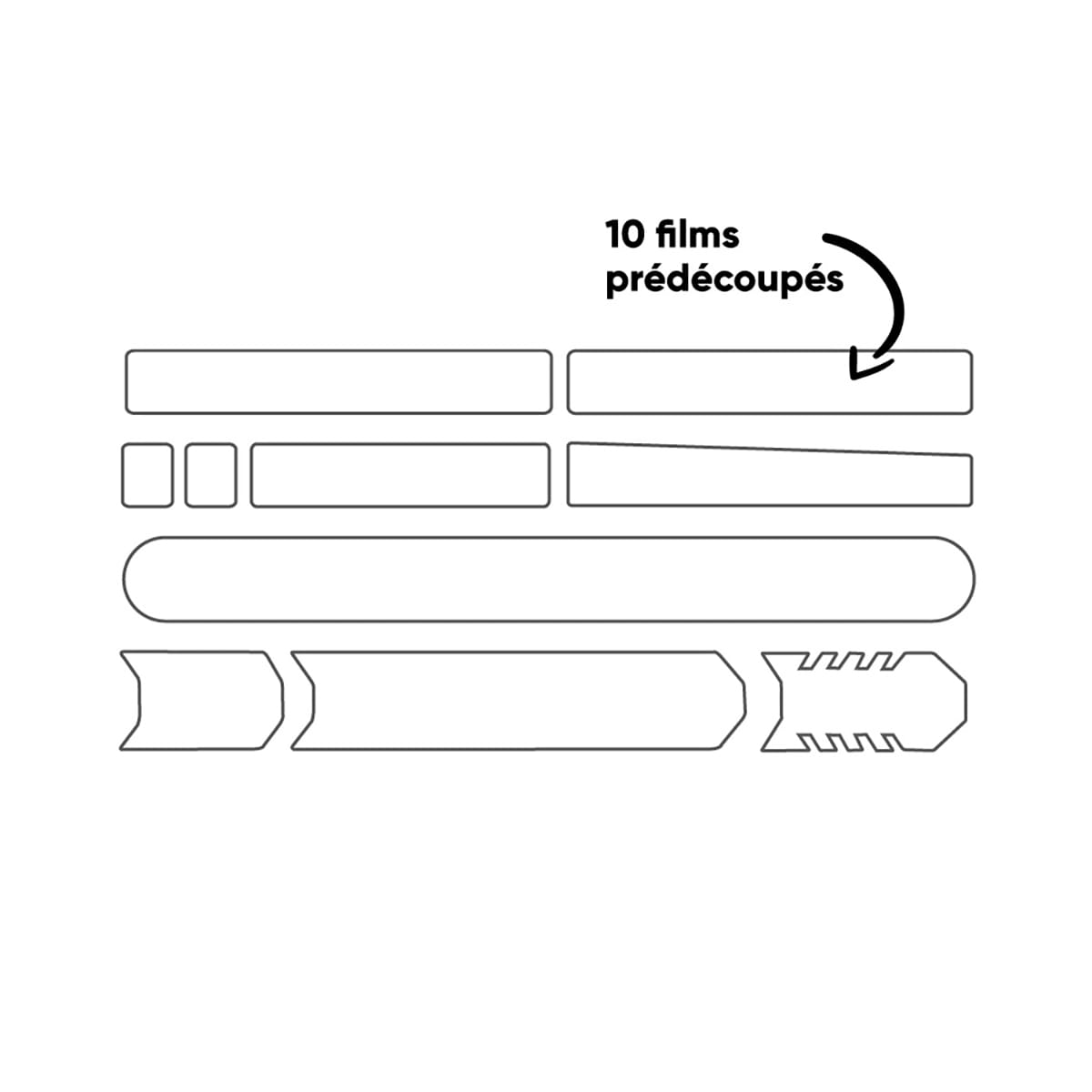 Adhesive Frame Protector E-bike MTB CLEARPROTECT Mat