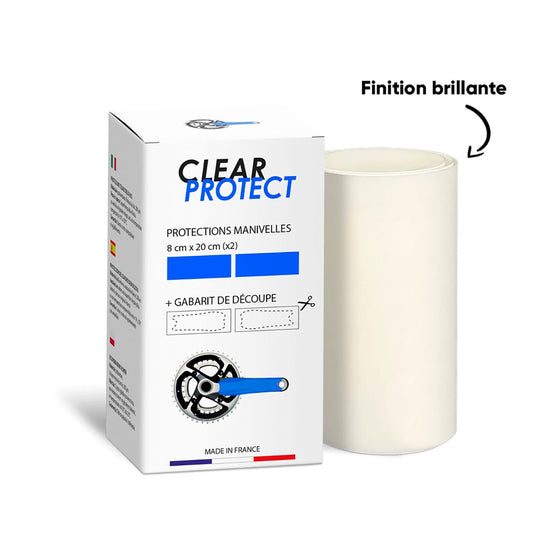 CLEARPROTECT Glossy Adhesive Crank Protector