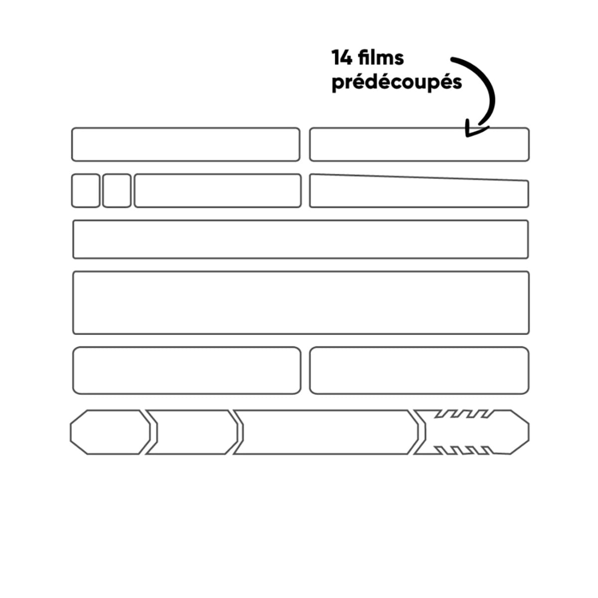 Frame Protector CLEARPROTECT PACK XXL Glossy