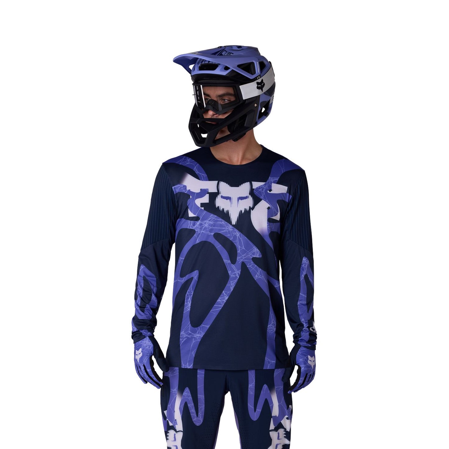 FOX FLEXAIR DIFFUSE SE Long Sleeve Violet Blueberry Jersey