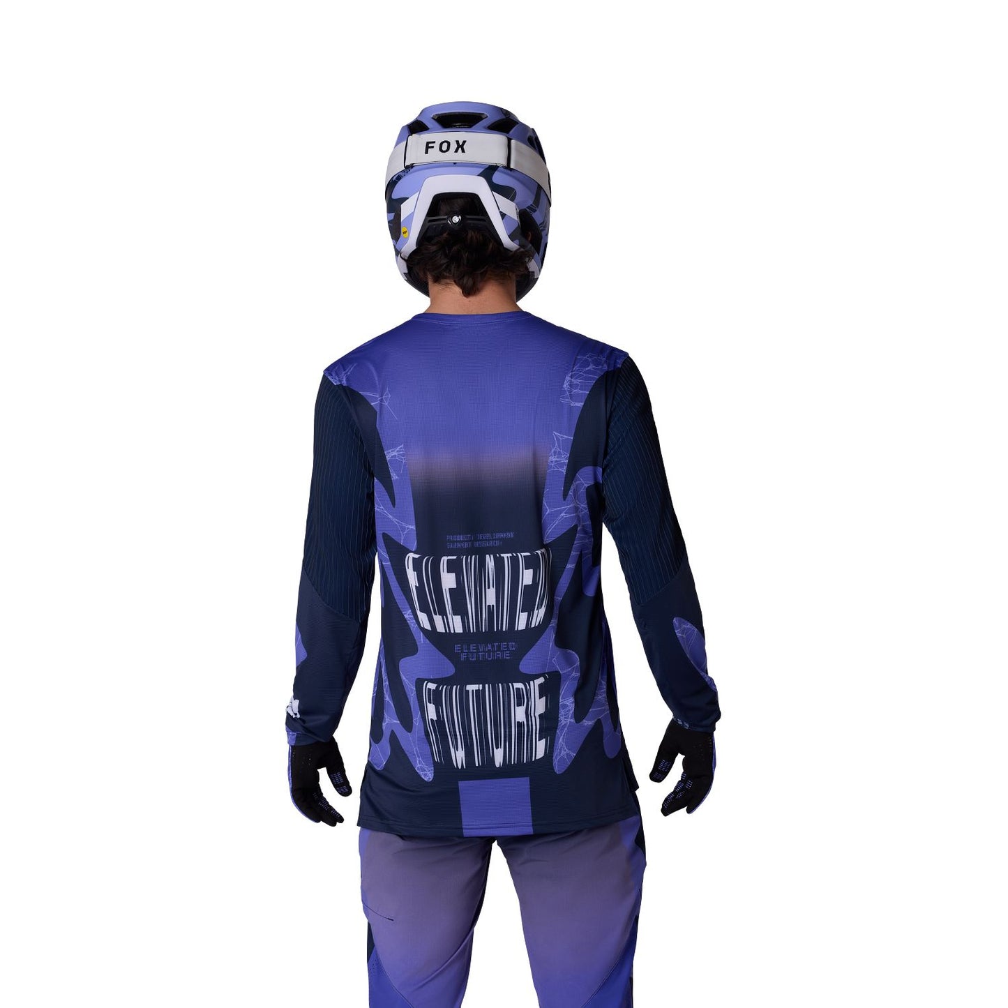 FOX FLEXAIR DIFFUSE SE Long Sleeve Violet Blueberry Jersey