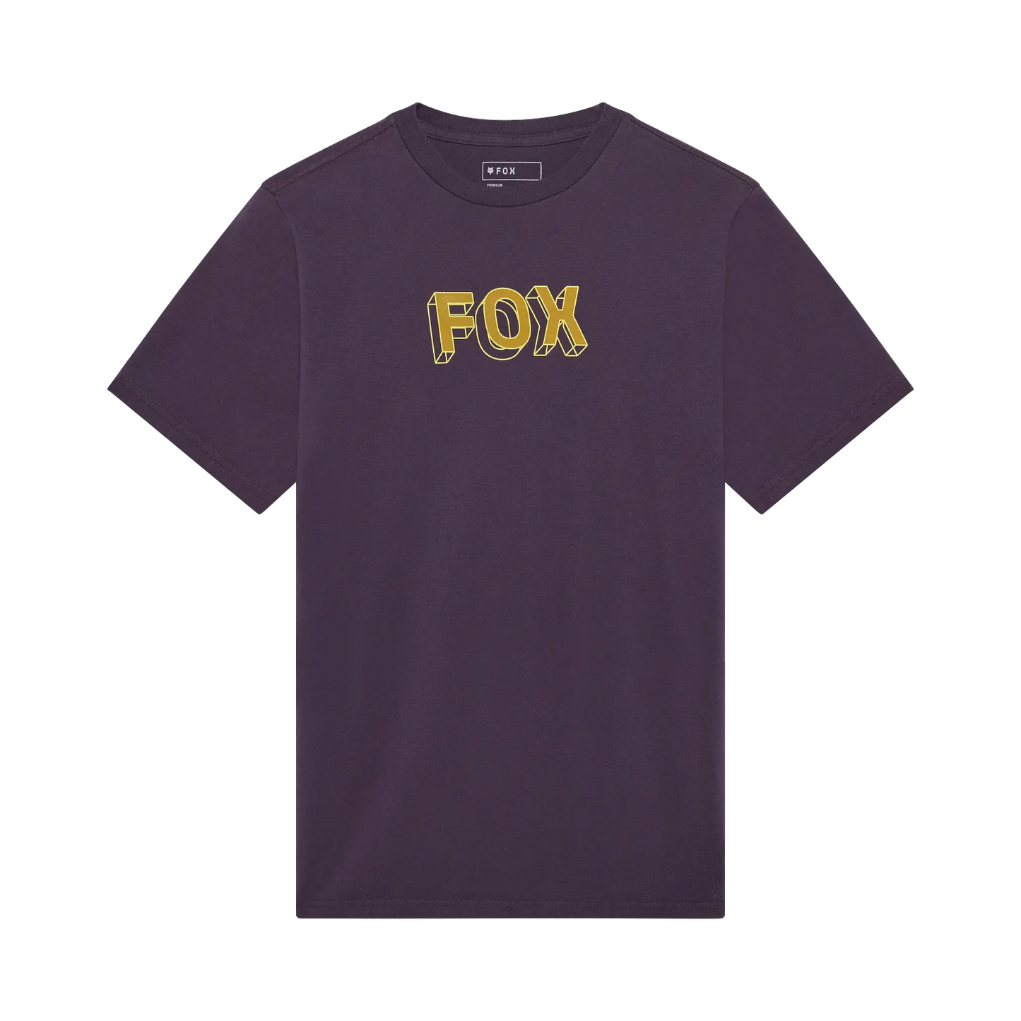 T-Shirt FOX IMAGE PRINT 195 ORIGINAL Short Sleeve Purple Plum Perfect