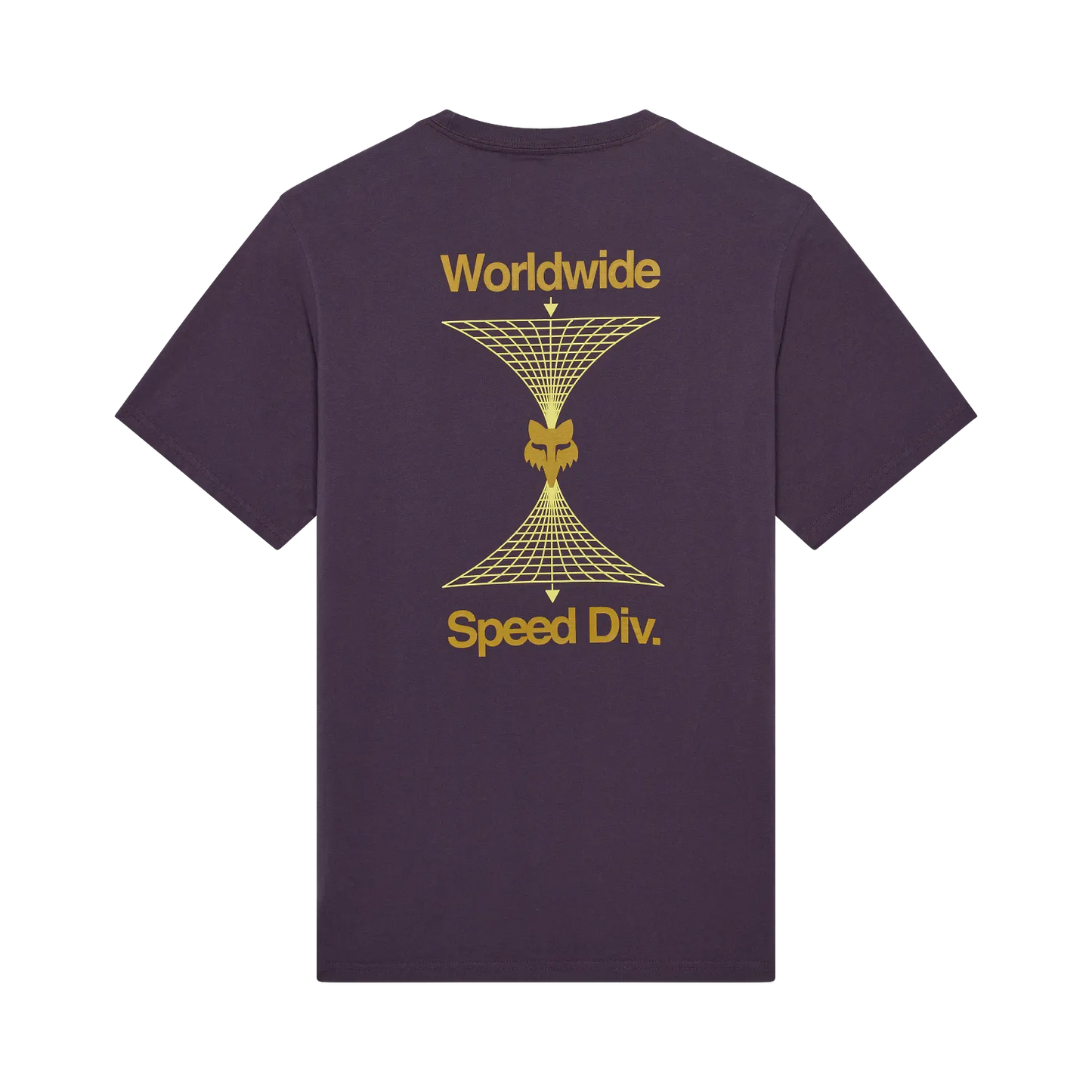 T-Shirt FOX IMAGE PRINT 195 ORIGINAL Short Sleeve Purple Plum Perfect