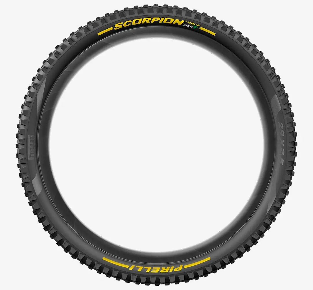 PIRELLI SCORPION RACE DH T 27.5x2.5 tire Tubeless Ready Soft Black/Yellow 3907400