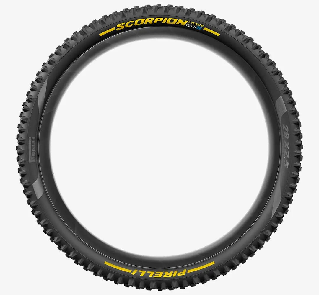 PIRELLI SCORPION RACE DH S 29x2.5 tire Tubeless Ready Soft Black/Yellow 3907600