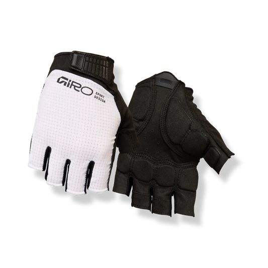 GIRO BRAVO II Gel Short Gloves White