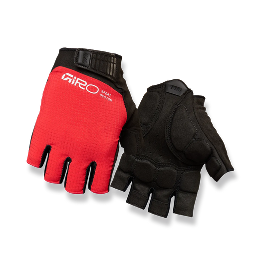 GIRO BRAVO II Gel Short Gloves Red