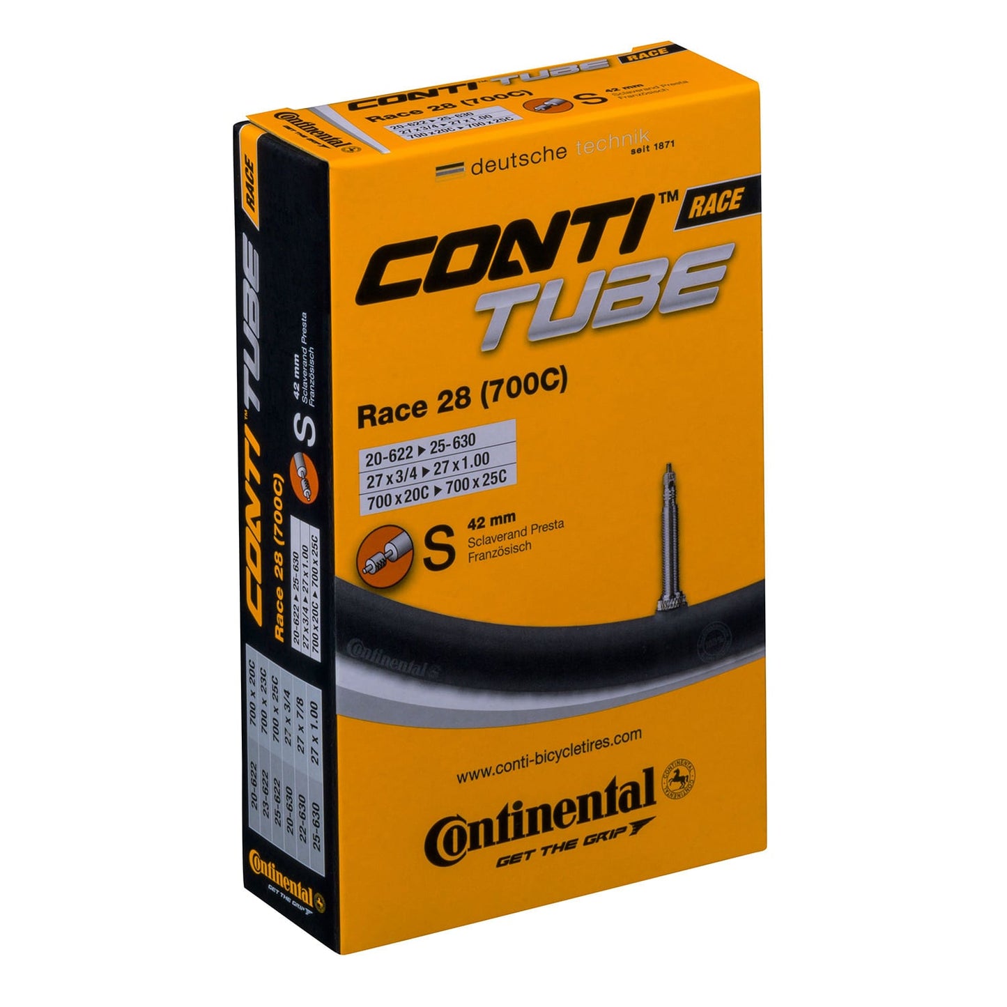 CONTINENTAL RACE inner tube 700x20/25c Presta